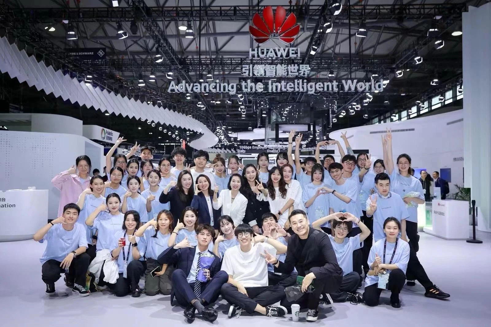 Huawei booth volunteer team at MWC